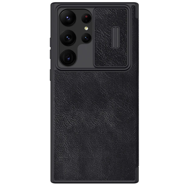 Θήκη NiLLkin Qin Leather Pro Case with Flip Camera Cover Samsung Galaxy S23 Ultra black