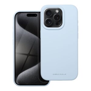Θήκη σιλικόνης Roar Cloud Skin Case Apple iphone 15 Pro light blue