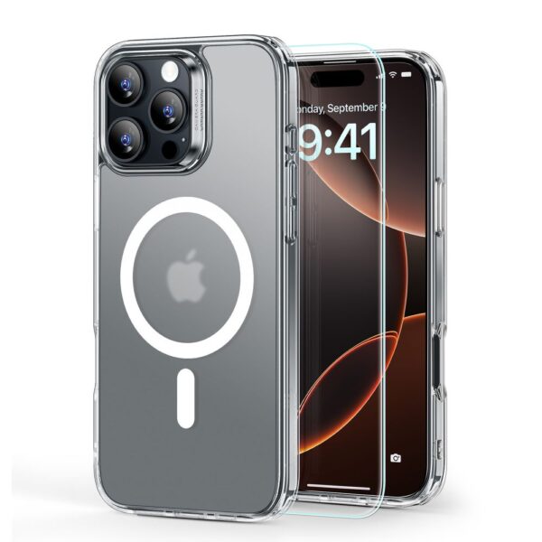 Θήκη ESR Classic Hybrid Halolock MagSafe & Tempered Glass Apple iphone 16 Pro Max frosted clear