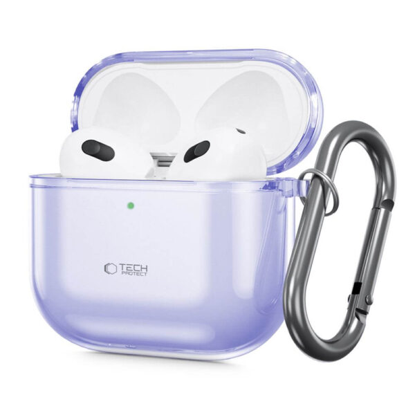 Θήκη σιλικόνης Tech-Protect Flexair Hook Apple Airpods 4 violet