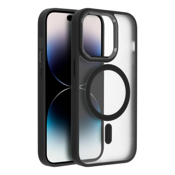 Θήκη Matte MagCover case compatible with MagSafe for Apple iphone 15 Pro Max μαύρο