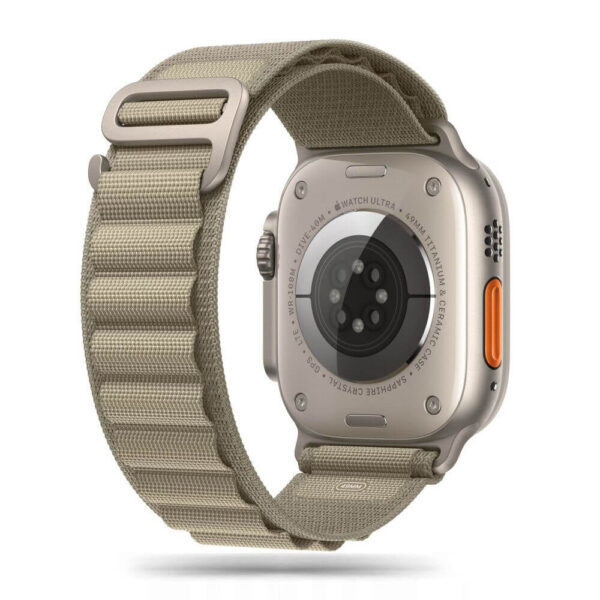 Λουράκι Tech-Protect Nylon Pro Apple Watch 1/2/3/4/5/6/7/8/9/10/SE/Ultra 1/2 (42/44/45/46/49MM) Titanium/Olive - Image 2