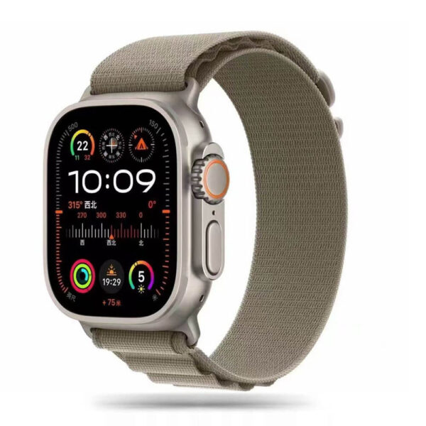 Λουράκι Tech-Protect Nylon Pro Apple Watch 1/2/3/4/5/6/7/8/9/10/SE/Ultra 1/2 (42/44/45/46/49MM) Titanium/Olive