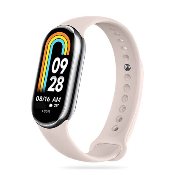 Λουράκι σιλικόνης για Xiaomi Smart Band 8/9/10/NFC μπεζ