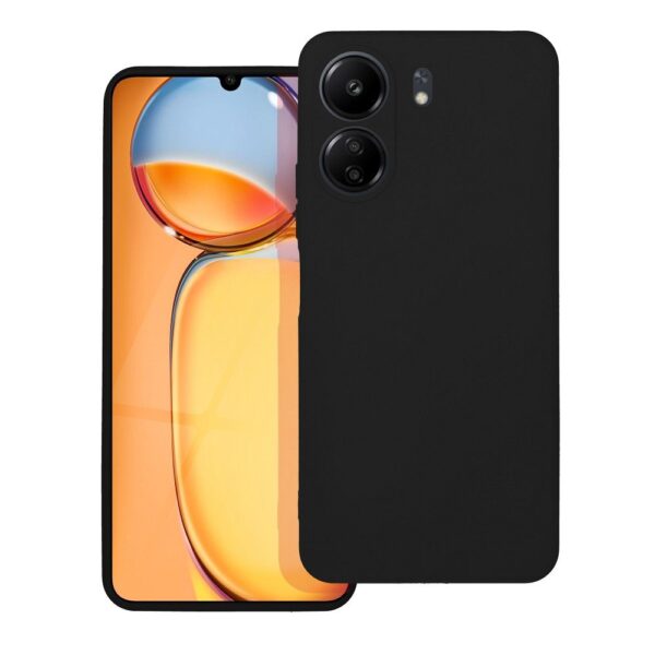 Θήκη σιλικόνης Back Cover Silicon Matt Xiaomi Redmi 13C / Poco C65 μαύρο