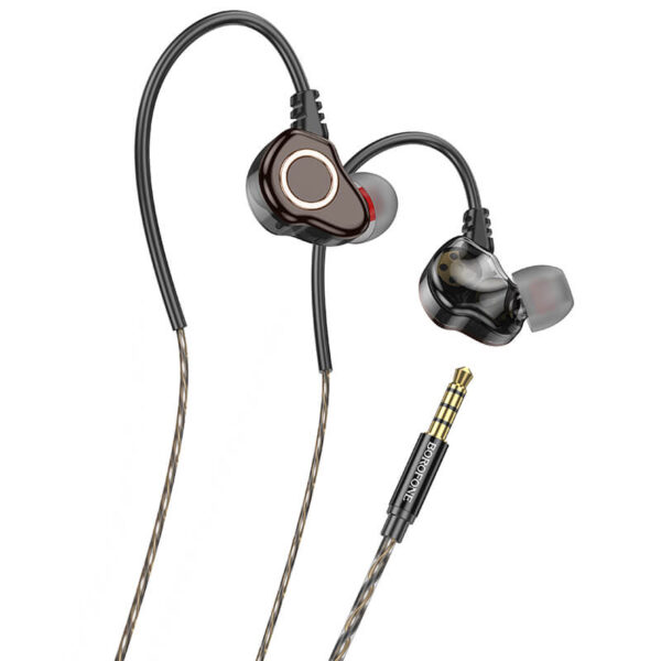 Ακουστικά Borofone Earphones BM88 Sea με καλώδιο μαύρο