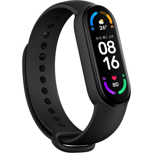 Λουράκι σιλικόνης για Xiaomi Mi Band 5/6/7 μαύρο