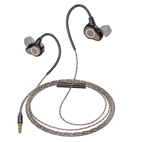 Ακουστικά Borofone Earphones BM88 Sea με καλώδιο μαύρο - Image 2