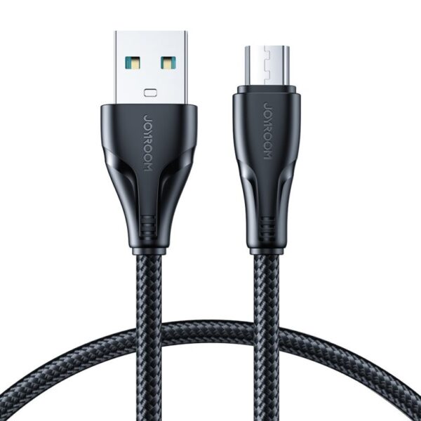 Καλώδιο φόρτισης Joyroom S-UM018A11 USB / micro USB data charging cable 2.4A 25CM μαύρο - Image 2