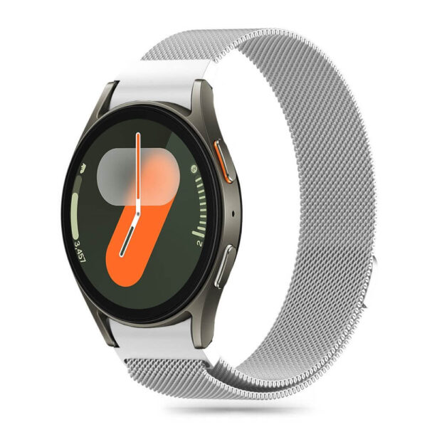 Λουράκι Tech-Protect Milanese Silver για Samsung Galaxy Watch 4 / 5 / 5 PRO/ 6 / 7 / FE (40 / 42 / 44 / 45 / 46 / 47 MM) ασημί