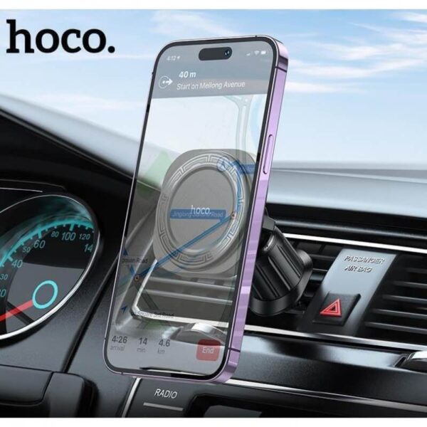 Βάση Αυτοκινήτου Hoco H28 MagSafe Magnetic Car Mount μαύρο - Image 5