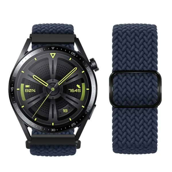 Λουράκι υφασμάτινο Ultra-thin Nylon Watch strap 20mm μπλε σκούρο - Image 2