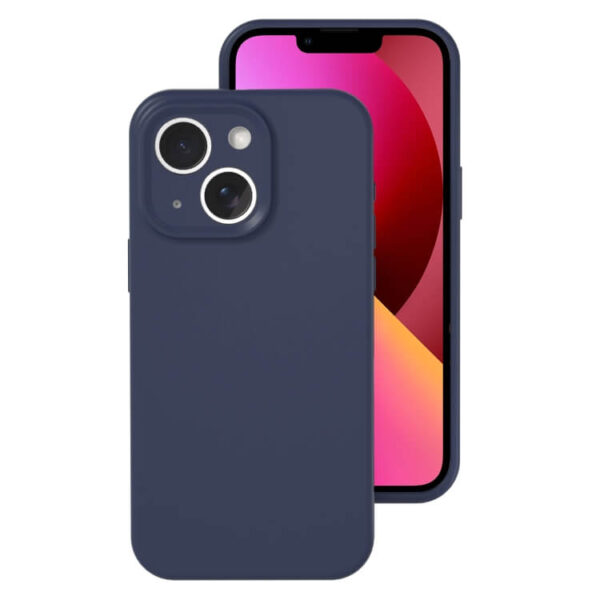 Θήκη Soft Flexible Rubber Apple iphone 14 μπλε σκούρο
