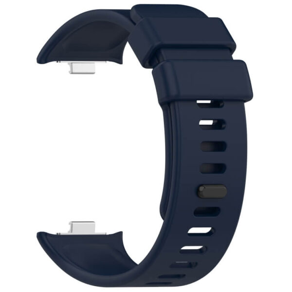 Λουράκι σιλικόνης Twill rubber strap for Redmi Watch 4/5 - Xiaomi Mi Smart Band 8 Pro navy blue - Image 2