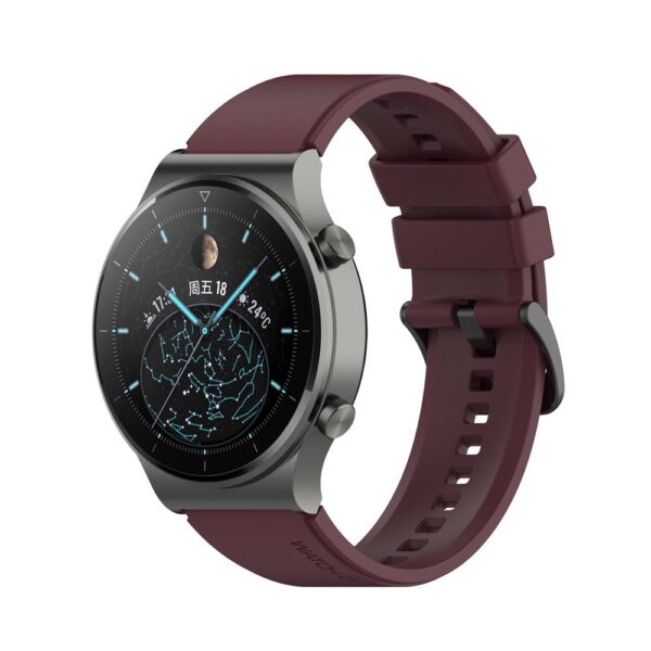 Λουράκι σιλικόνης Twill rubber strap 20mm wine red