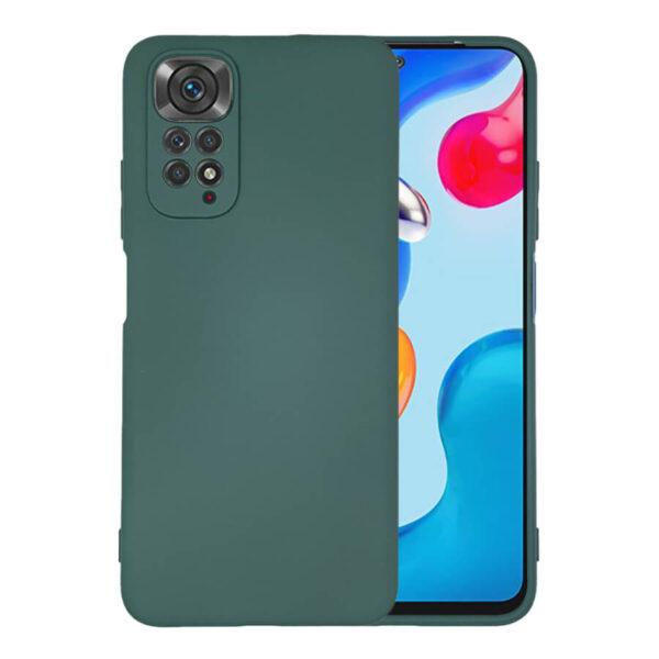 Θήκη Soft Flexible Rubber Xiaomi Redmi Note 11S/11 4G σκούρο πράσινο