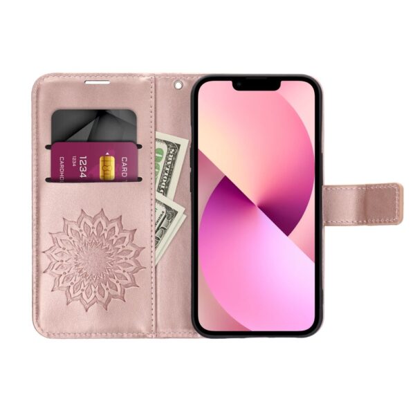 Θήκη Βιβλίο Mezzo Diary Book Case for Xiaomi Redmi Note 14 5G mandala rose gold - Image 2