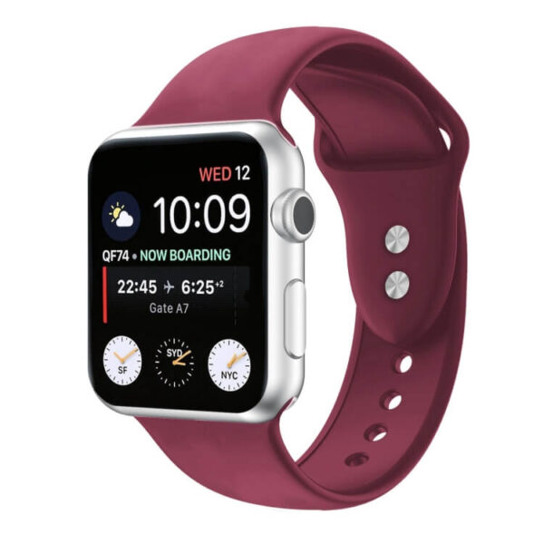 Λουράκι Iconband Apple Watch 2/3/4/5/6/7/8/9/10/SE (38/40/41/42MM) wine red