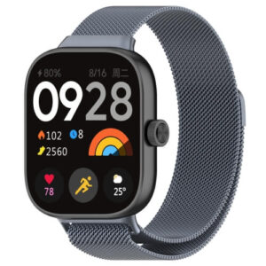 Λουράκι μεταλλικό Milanese Stainless Steel Metal Watch Band for Redmi Watch 4/5 - Xiaomi Mi Smart Band 8 Pro space grey