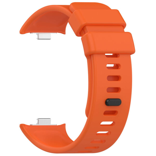 Λουράκι σιλικόνης Twill rubber strap for Redmi Watch 4/5 - Xiaomi Mi Smart Band 8 Pro orange - Image 2