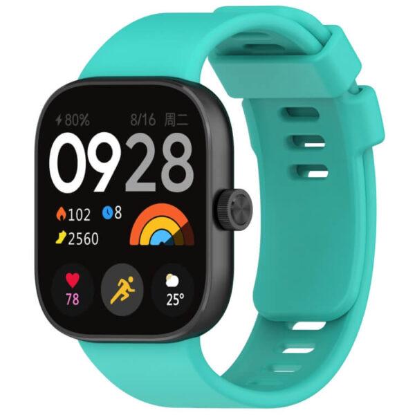 Λουράκι σιλικόνης Twill rubber strap for Redmi Watch 4/5 - Xiaomi Mi Smart Band 8 Pro mint green