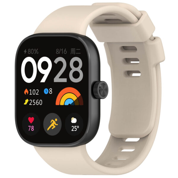 Λουράκι σιλικόνης Twill rubber strap for Redmi Watch 4/5 - Xiaomi Mi Smart Band 8 Pro starlight