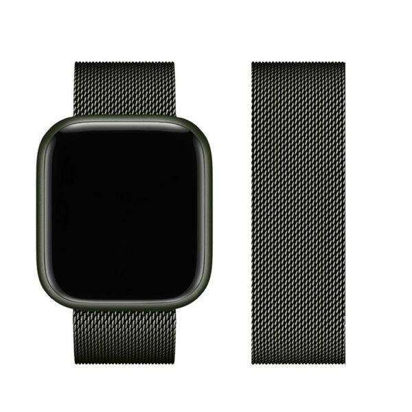 Λουράκι μεταλλικό Milanese Stainless Steel Metal Watch Band Apple Watch 1/2/3/4/5/6/7/8/9/10/SE/Ultra 1/2 (42/44/45/46/49MM) green