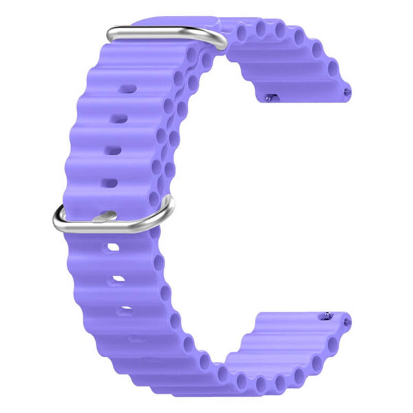 Λουράκι σιλικόνης Ocean Style silicone strap 20mm βιολετί