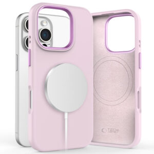 Θήκη Tech-Protect Silicone Pure MagSafe Apple iphone 16 Pro Max pink pearl