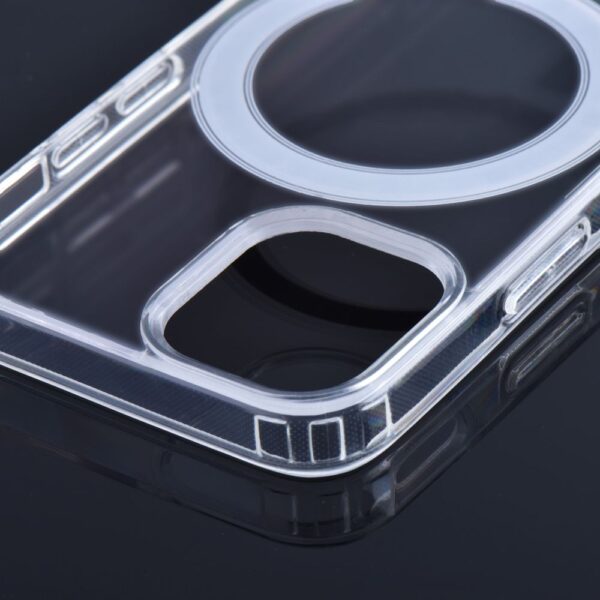 Θήκη Clear MagCover case compatible with MagSafe for Apple iphone 16E διάφανο - Image 2