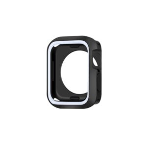 Θήκη Προστασίας Σιλικόνης για Apple Watch 7/8/9 45mm μαύρο/λευκό