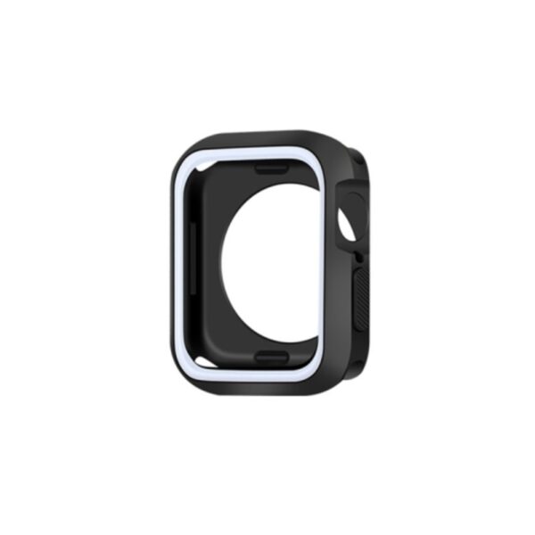 Θήκη Προστασίας Σιλικόνης για Apple Watch 7/8/9 45mm μαύρο/λευκό