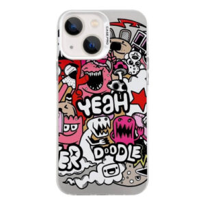 Θήκη Electroplated Silver Series Case Apple iphone 13/14 cartoon
