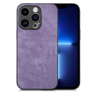 Θήκη Vintage Leather Back Cover Case Apple iphone 13 Pro μωβ