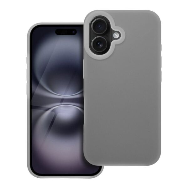 Θήκη σιλικόνης Candy Apple iphone 16 γκρι