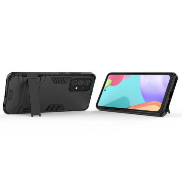 Θήκη Shockproof Protective Case with Holder Samsung Galaxy A52 μαύρο - Image 2