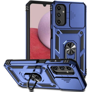 Θήκη Sliding Camshield Holder Armor Case Samsung Galaxy A14 μπλε