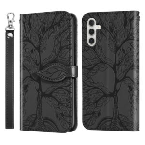 Θήκη Βιβλίο Life Tree Embossing Pattern Book Case Samsung Galaxy A54 μαύρο