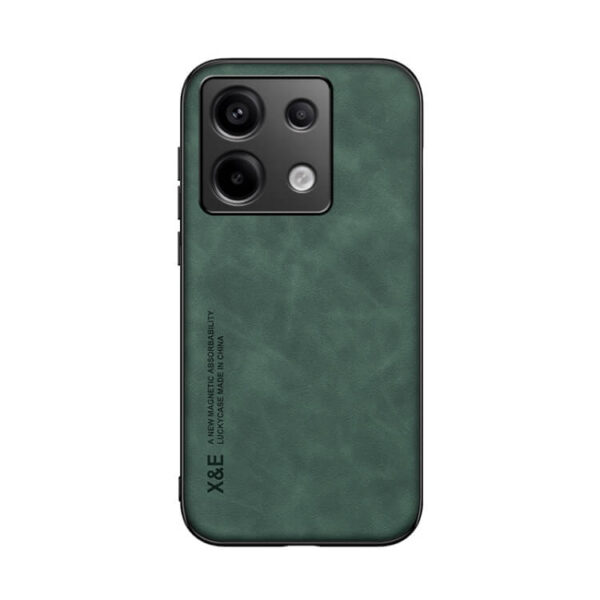 Θήκη Skin Feel Leather Case Xiaomi Redmi Note 13 Pro 5G σκούρο πράσινο