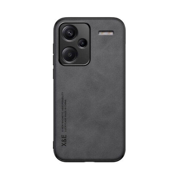 Θήκη Skin Feel Leather Case Xiaomi Redmi Note 13 Pro Plus 5G γκρι