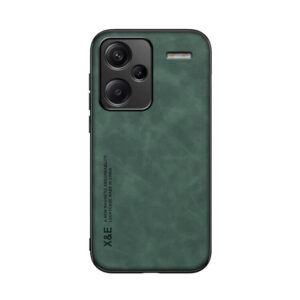 Θήκη Skin Feel Leather Case Xiaomi Redmi Note 13 Pro Plus 5G σκούρο πράσινο