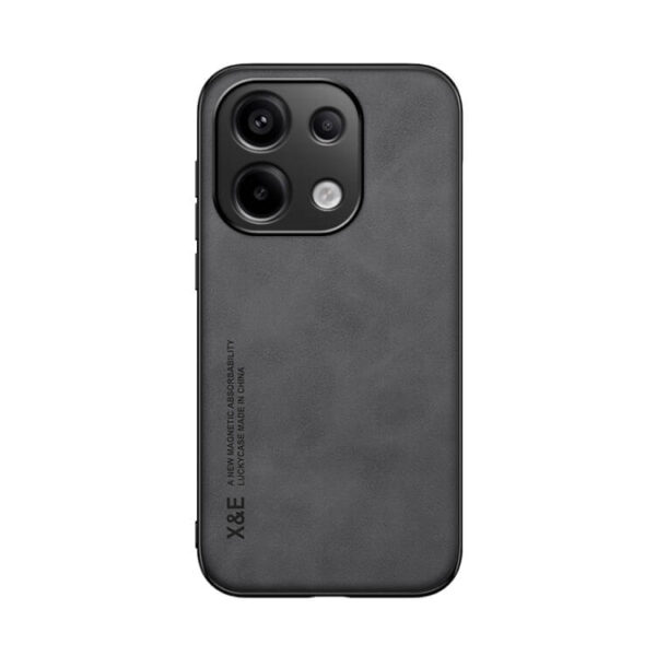 Θήκη Skin Feel Leather Case Xiaomi Redmi Note 13 Pro 4G γκρι