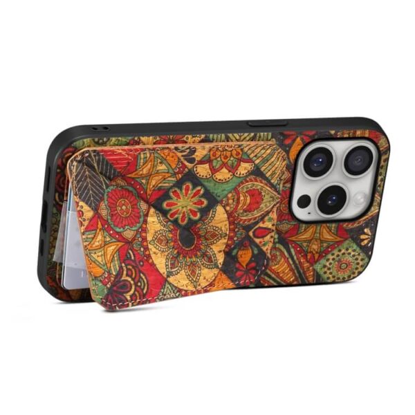 Θήκη Dual Card Slot Holder Case Apple iphone 16 Pro max autumn yellow - Image 4