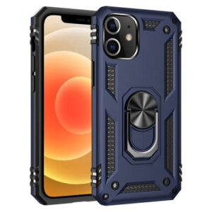 Θήκη Hybrid Shockproof Armor Case 360 Metal Rotating Ring-Car Holder Apple Iphone 12 mini μπλε