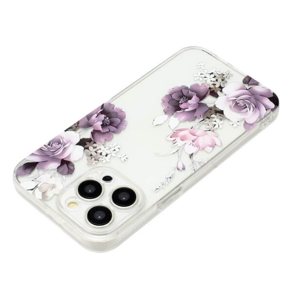 Θήκη Colorful Painting Pattern Back Cover Case Apple iphone 15 Pro peony - Image 2