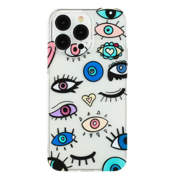 Θήκη Colorful Painting Pattern Back Cover Case Apple iphone 15 Pro eye monster