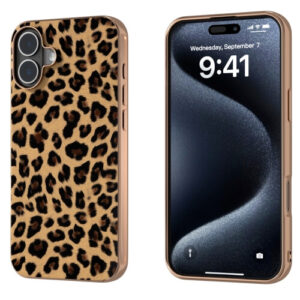 Θήκη Nano Plating Back Cover Case Apple iphone 16 leopard