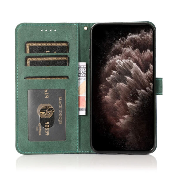 Θήκη Βιβλίο Dual-color Stitching Book Case Xiaomi Redmi 14C/ Poco C75 μπλε-πράσινο - Image 2