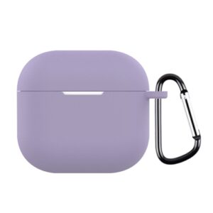 Θήκη σιλικόνης Solid Color Apple Airpods 4 βιολετί
