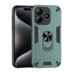 Θήκη Shockproof Metal Ring Holder Xiaomi Redmi Note 14 5G πράσινο